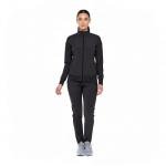 Monarch Women's Black Zip Scrub Warm-Up Jacket