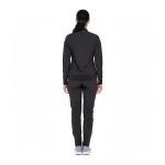 Monarch Women's Black Zip Scrub Warm-Up Jacket