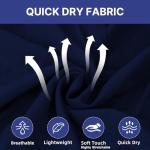 ROMASA Scrubs Set for Women,Soft and Stretchy Nurse Uniform V-Neck Top and Jogger Pants with Multi Pocket Nurse Workwear (Navy Blue, Small)