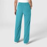 Wink Nova Women's Stovepipe High-Low Hem Scrub Pant - Teal Blue, M Petite