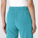 Wink Nova Women's Stovepipe High-Low Hem Scrub Pant - Teal Blue, M Petite
