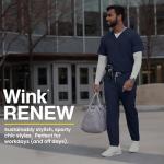 WonderWink Mens Renew Men's Jogger Medical Scrubs Pants, Olive, Small Short US