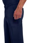 Dickies Scrub Pant for Men Natural Rise Drawstring Bottoms with 6 Pockets and Back Elastic Waistband - DK015, M, Navy