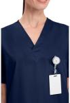 Cherokee V-Neck Scrubs Top for Men & Women - Navy Large