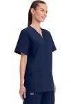 Cherokee V-Neck Scrubs Top for Men & Women - Navy Large