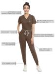 Women's Classic V-Neck Medical Scrubs Set