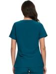 COZYFIT Scrubs for Women - V-Neck Women Scrub Tops with 3 Pockets,Soft Stretch,Caribbean Blue,M