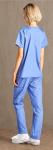 Dagacci Medical Uniform Womens and Mens Scrub Set Unisex Medical Scrub Shirt Top and Pant, Ceil Blue, Medium,