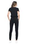 Unisex 4-Way Stretch Jogger Scrub Set - Black