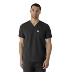 Carhartt Force® Modern Fit V-Neck Scrub Top - Black