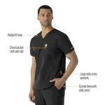 Carhartt Force® Modern Fit V-Neck Scrub Top - Black