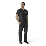 Carhartt Force® Modern Fit V-Neck Scrub Top - Black