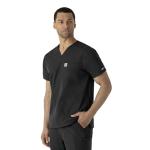 Carhartt Force® Modern Fit V-Neck Scrub Top - Black