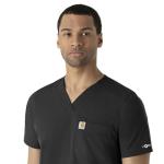 Carhartt Force® Modern Fit V-Neck Scrub Top - Black