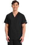 Cherokee Originals Unisex V-Neck Scrubs Shirt, Black, X-Large