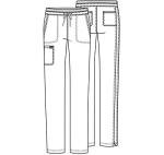 Cherokee Scrubs for Women Mid Rise Tapered Leg Drawstring Pant with 5 Pockets, Cargo Bottom with 2 Way Stretch Fabric - WW105, M, Navy