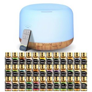 Difusor de Aceites Esenciales SACATR 500ml con 36 Sets