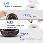 Difusor de Aceites Esenciales 550ml con Luces LED