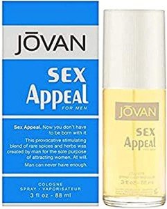 Jovan Sex Appeal for Men Cologne Spray, 3 Fl Oz
