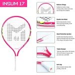 Insum 17" Pink Junior Tennis Racket for Kids