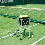 VEVOR Portable Tennis Ball Hopper with Wheels
