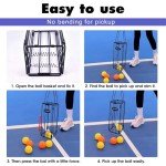 Portable Tennis & Pickleball Ball Collector Basket