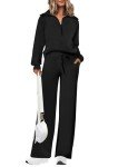 Women's Fall Lounge Set: Half Zip Sweatshirt & Pants