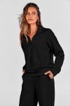 Women's Fall Lounge Set: Half Zip Sweatshirt & Pants