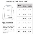 Men's Long Sleeve Athletic UV Protection Shirts 4-Pack