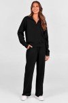 Women's Fall Lounge Set: Half Zip Sweatshirt & Pants