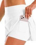 Women's High-Waisted Tennis Skirt with Pockets