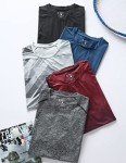5 Pack Men's Quick Dry Athletic T-Shirts