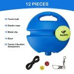 Redllo Solo Tennis Trainer with 4 Balls and Dampeners