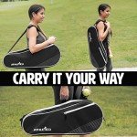 Athletico Lightweight Padded Tennis Racquet Bag - Black