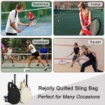 Rejolly Tennis Racket Sling Bag - Water Resistant