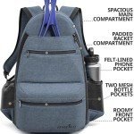 Athletico City Tennis Backpack - Holds 2 Rackets