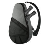 Gray Padel Racket Bag with Mesh Pocket