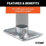 CURT Trailer Jack Foot for 2-Inch Tubes