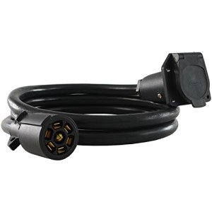 7-Way Inline Trailer Extension Cord - 4 Feet