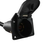 7-Way Inline Trailer Extension Cord - 4 Feet