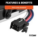 CURT Discovery Electric Trailer Brake Controller, Black