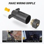 7 Pin Trailer Plug Connector for RVs and Trailers