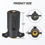 7 Pin Trailer Plug Connector for RVs and Trailers