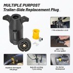 7 Pin Trailer Plug Connector for RVs and Trailers