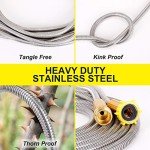 Heavy Duty 25FT Stainless Steel Garden Hose