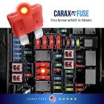 CARAX Glow Fuse – Premium Fuse Standard/Regular Blade ATC/ATO/ATS – 15A Kit 10 pcs – Glow When Blown LED Automotive Fuse – Smart Auto Glow Fuse Easy Identification – 10 pcs.