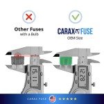 CARAX Glow Fuse – Premium Fuse Standard/Regular Blade ATC/ATO/ATS – 15A Kit 10 pcs – Glow When Blown LED Automotive Fuse – Smart Auto Glow Fuse Easy Identification – 10 pcs.