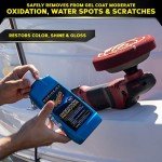 Meguiar's M4965 Marine/RV Fiberglass Restoration System, 3-Piece Marine Fiberglass Repair Kit Featuring Oxidation Remover for Boat Care Plus Boat Polish and Wax
