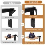 Virego Upgrade Removable RV Table Leg Accessories, 360 Degree Aluminum Alloy RV Adjustable Table Leg, Table Top Adjustable Detachable Table Leg Bracket for RV Caravan Yachts, 100IBS (Upgrade Black)