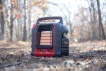 Mr. Heater Portable Buddy Heater MH9BX 4,000-9,000 BTU Indoor-Safe Propane Radiant Heater For Campers, Workshops, Job Sites, Patios & More - Red, Black